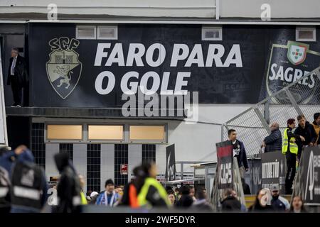 Fato, Portugal. 28th Jan, 2024. Faro, 01/28/2024 - Sporting Clube Farense hosted Futebol Clube do Porto this afternoon at the São Luís Stadium in Faro in the 19th round match of the 1st Liga Portugal Betclic, season 2023/24. (Gerardo Santos/Global Imagens) Credit: Atlantico Press/Alamy Live News Stock Photo