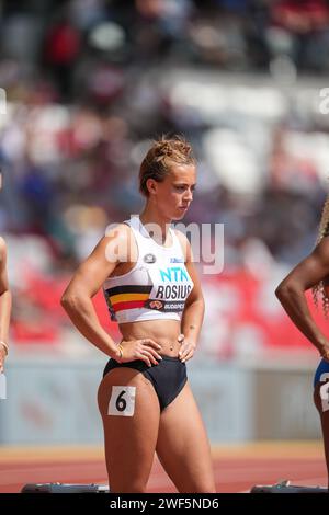 Rani ROSIUS participating in the 100 meters at the World Athletics