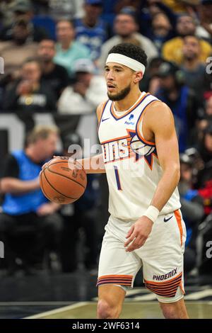 Orlando, Florida, USA, January 28, 2024, Phoenix Suns guard Devin ...