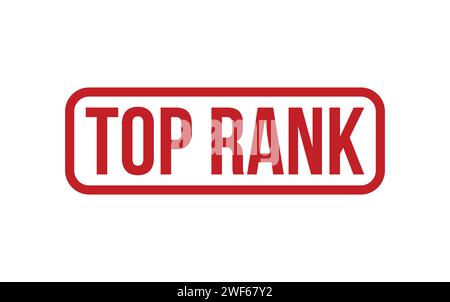 Top Rank Stamp. Top Rank Rubber grunge Stamp Seal Stock Vector