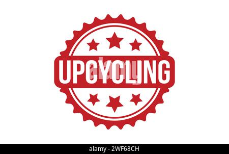 Upcycling Stamp. Red Upcycling Rubber grunge Stamp Stock Vector