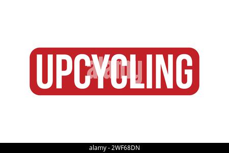 Upcycling Stamp. Red Upcycling Rubber grunge Stamp Stock Vector