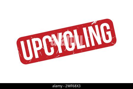 Upcycling Stamp. Red Upcycling Rubber grunge Stamp Stock Vector