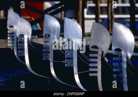 Gondola detail, Venice, Italy Stock Photo