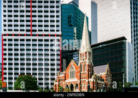 Albert Street Uniting Church, Brisbane CBD, Queensland, Australia Stock Photo