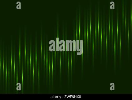 Abstract green neon growing financial graph chart background. Vector tech design Stock Vector