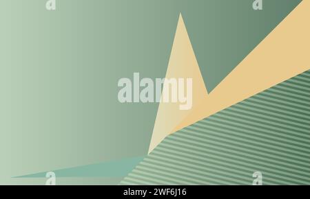 Pastel minimal geometric low poly abstract background. Vector design Stock Vector