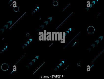 Abstract blue tech arrows and circles vector background Stock Vector ...