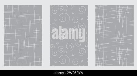 Crosshatch pattern. Seamless hand draw pattern. Simple crosshatch sketch. Stock Vector