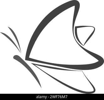 Beauty Butterfly Logo Template Vector icon design Stock Vector