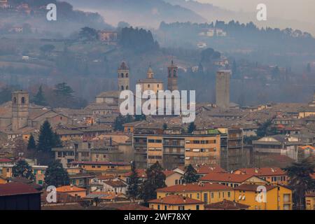 The skyline of Citta di Castello in Umbria, Italy. Stock Photo