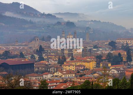 The skyline of Citta di Castello in Umbria, Italy. Stock Photo