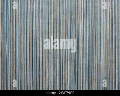 Abstract blue textured canvas with vertical lines background or backdrop. Wallpaper with copy space for design. Stock Photo