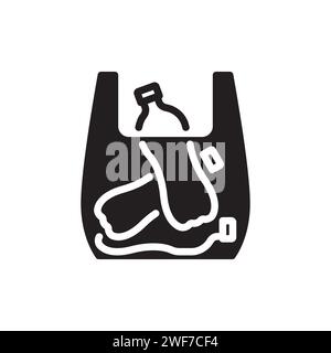 Plastic glyph vector icon Stock Vector