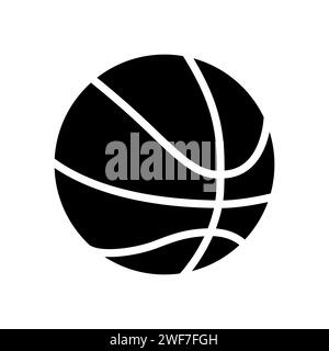 Basketball glyph vector icon isolated Stock Vector