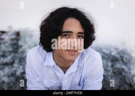Young man smiling for the camera Stock Photo