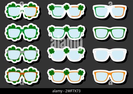 Beautiful color illustration on theme of celebrating annual holiday St. Patrick's Day Stock Vector