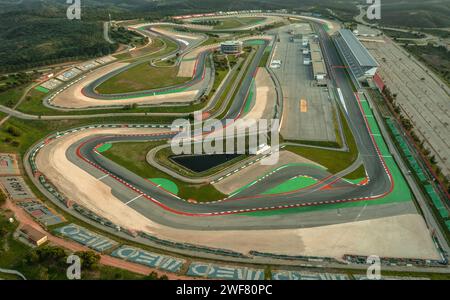 aerial view of the Autodromo Internacional do Algarve Stock Photo