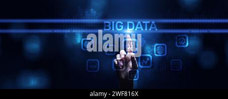 Big Data Science concept analysis analytics technology internet concept. Stock Photo