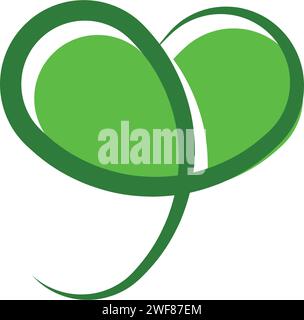 Green BIO heart icon in flat style Stock Vector Image & Art - Alamy