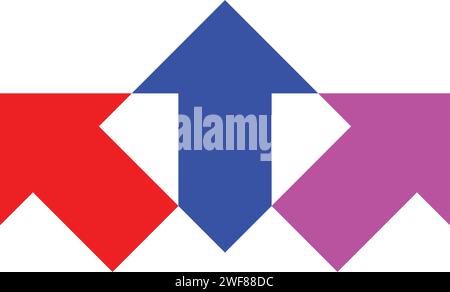 geometric arrows vector logo icon design Stock Vector