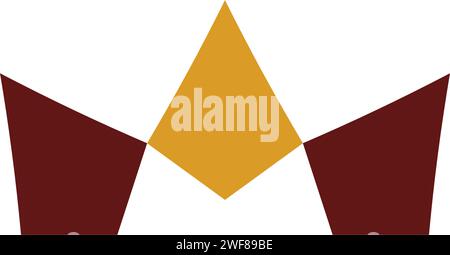 letter m crown logo icon vector design Stock Vector