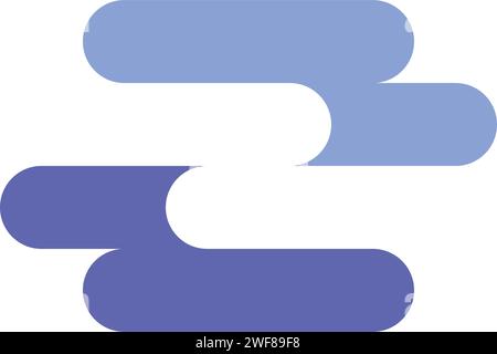 letter z negative space logo icon Stock Vector