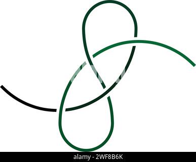 rope knot logo infinity icon vector Stock Vector