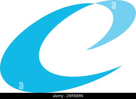 water wave letter c logo vector symbol Stock Vector