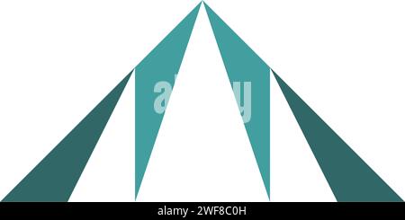 vector logo mountain icon hill illustration Stock Vector