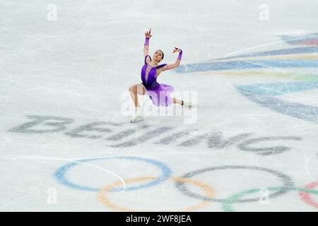 Russian 15-year-old figure skater Anna Shcherbakova holds her gold