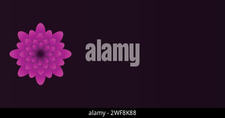 Beautiful flower and colorful wallpaper illustration design Stock Vector