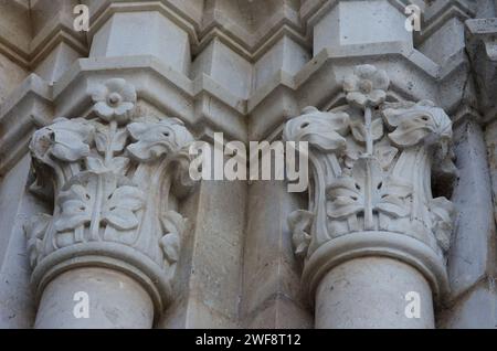 Castelpetroso - Molise - Basilica Minore dell'Addolorata Sanctuary - Detail of some columns Stock Photo