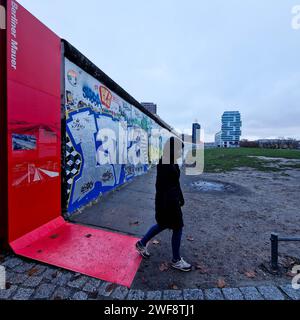 Eastern Gallery, Muhlenstrasse, Berlin, Brandenburg, Germany Stock Photo