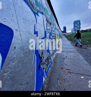 Eastern Gallery, Muhlenstrasse, Berlin, Brandenburg, Germany Stock Photo