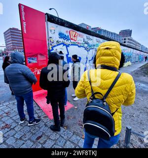 Eastern Gallery, Muhlenstrasse, Berlin, Brandenburg, Germany Stock Photo