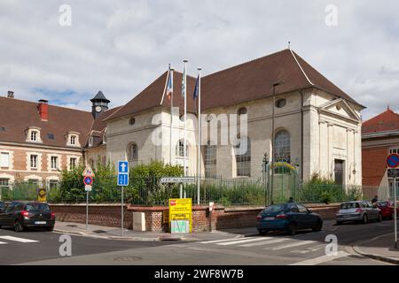 Beauvais, France - August 24 2020: Vocational High School Les Jacobins (French: Lycée Professionnel Les Jacobins) Stock Photo