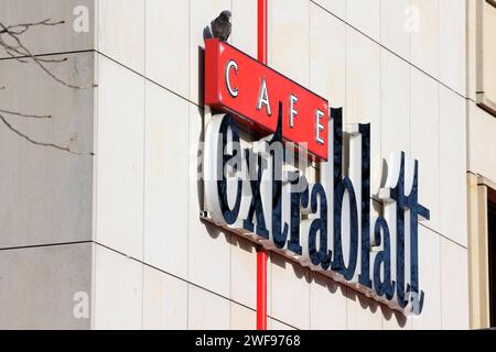 Cafe Extrablatt Filiale in Siegen. Cafe Extrablatt am 29.01.2024 in Siegen/Deutschland. *** Cafe Extrablatt store in Siegen Cafe Extrablatt on 29 01 2024 in Siegen Germany Stock Photo