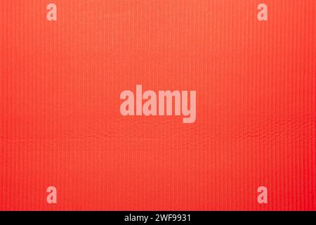 seamless red corrugated cardboard texture Stock Photo