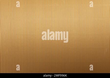 seamless gold corrugated cardboard texture Stock Photo