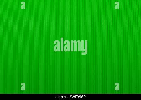 seamless green corrugated cardboard texture Stock Photo