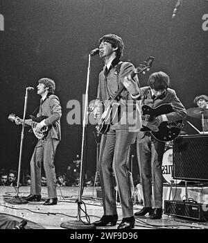 The Beatles perform their first concert in the USA on February 11 1964 ...