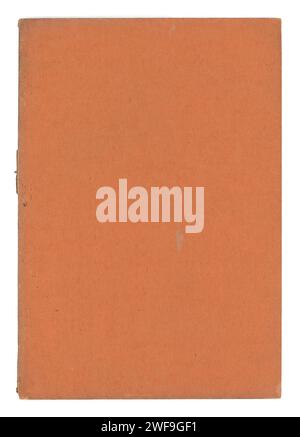 Vintage Rusty Felt Manual Cover Stock Photo