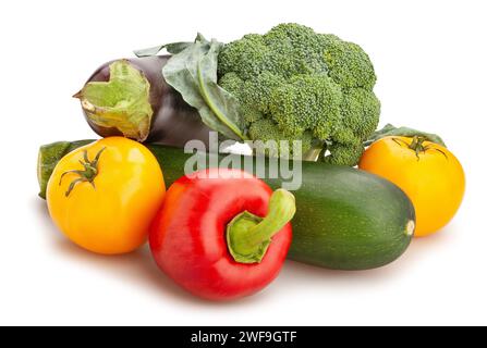 vegetable mix path isolated on white Stock Photo