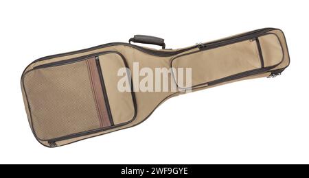 electric guitar bag case path isolated on white Stock Photo