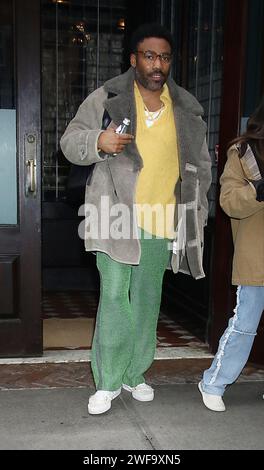 New York, USA. 29th Jan, 2024. January 29, 2024 Donald Glover out about Tribeca in New York. January 29, 2024, Credit: RW/Mediapunch Credit: MediaPunch Inc/Alamy Live News Stock Photo