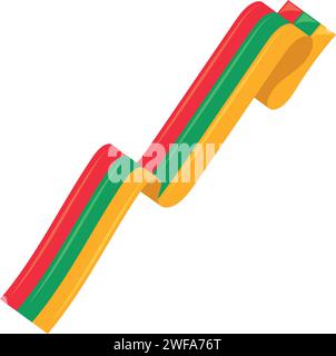 Waving ribbon with african colors Vector Stock Vector Image & Art - Alamy