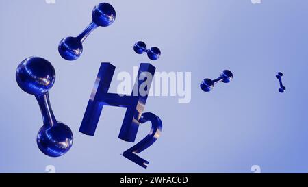 3d rendering of blue hydrogen, it is a complex but promising player in ...