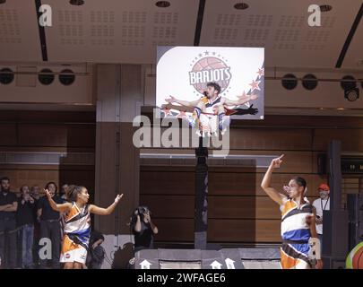 Paris, France. 26th Nov, 2023.  Kendji Girac performs on stage at the 18th edition of the Trophees APAJH at the Carrousel du Louvre in Paris, France Stock Photo