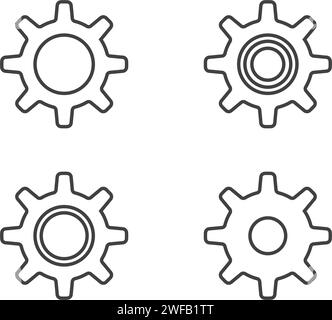 Rotate gear logo concept design. Symbol graphic template element vector ...